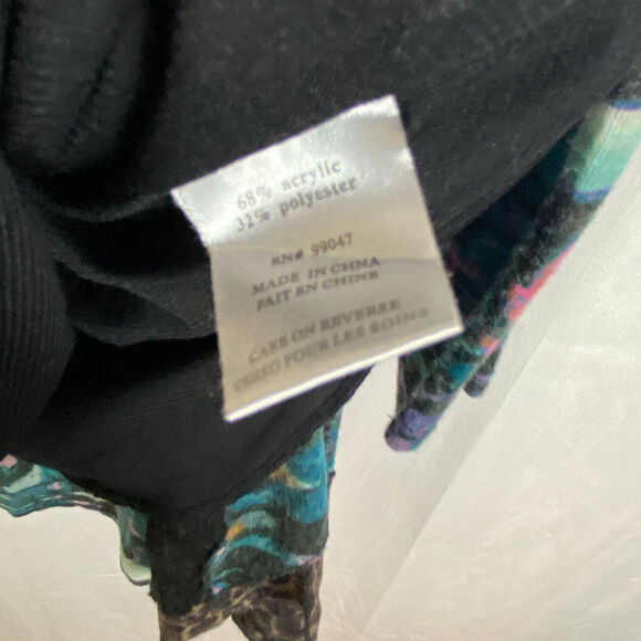 Vintage Concept Sweater Dress Sz M Art to Wear Lagenlook Y2K Animal Print - Picture 5 of 9